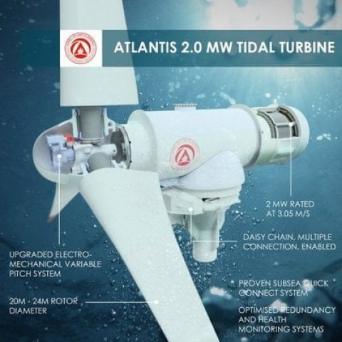AR2000 di SIMEC Atlantis Energy, per sfruttare l’energia delle maree