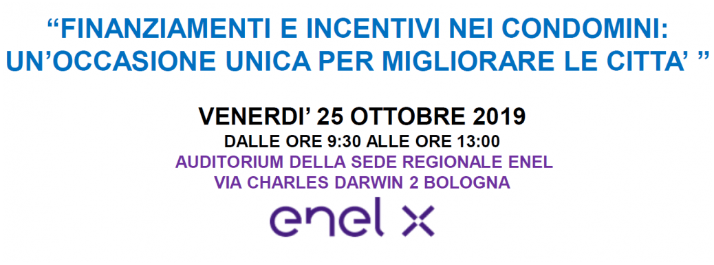 Finanziamenti e incentivi nei condomini: un'occasione per migliorare le città, Bologna, 25 ottobre 2019