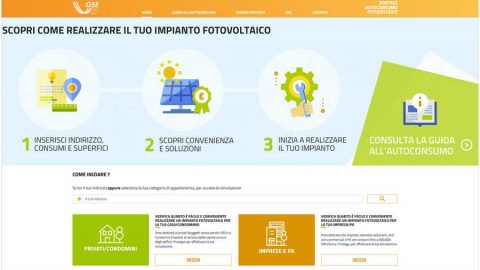 Fotovoltaico: operativo il portale sull’autoconsumo a cura del GSE