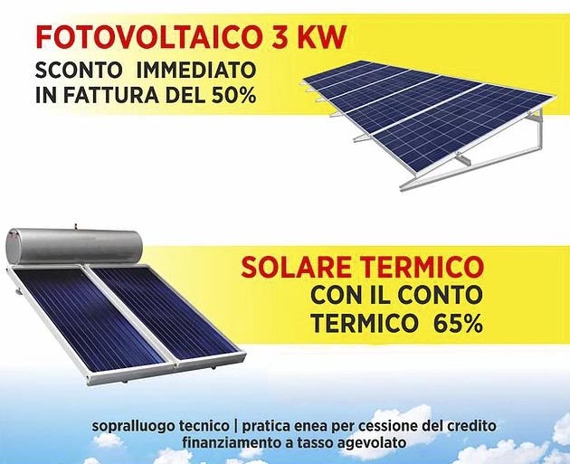 Fotovoltaico e solare termico