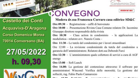 Condominio: competenze evolutive, Bari, 27 maggio 2022
