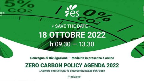 Zero Carbon Policy Agenda, Milano 18 ottobre 2022